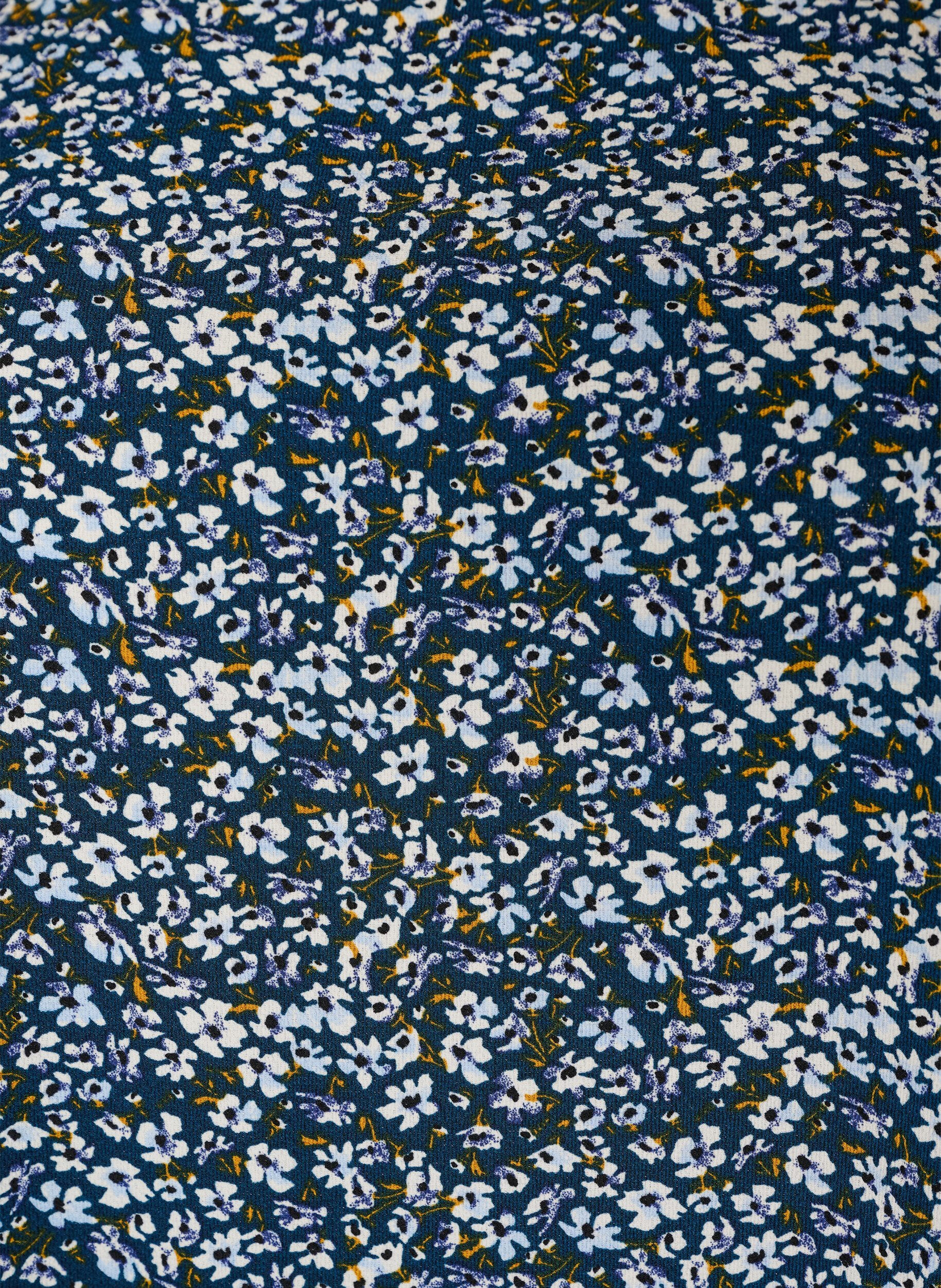 ZizziKjole med print og korte &aelig;rmer, Bl&aring;, Packshot image number 2