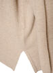 Strikbluse med rullekrave og l&oslash;s pasform, Beige, Packshot image number 3