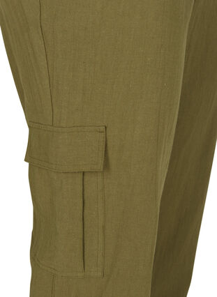 Bukser med hør, Ivy green, Packshot image number 3