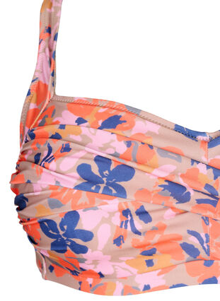 Printet bikini overdel, Retro Flower, Packshot image number 2