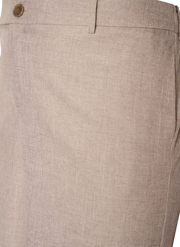 L&oslash;se bermudashorts med h&oslash;j talje, Brun, Packshot image number 2