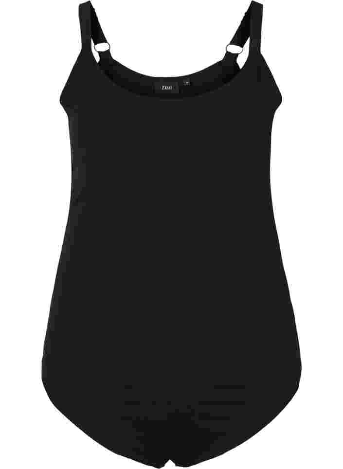 Light shapewear body med justerbare stropper, Black, Packshot image number 0