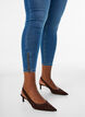 Cropped Amy jeans med lynl&aring;sdetalje, Bl&aring;, Model image number 4