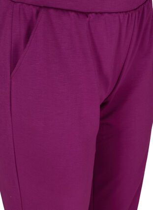 Sweatbukser med lommer, Dark Purple, Packshot image number 2