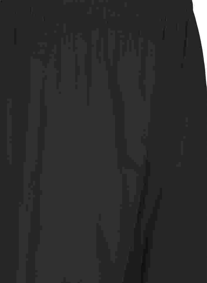 7/8 bukser i bomuldsmix med hør, Black, Packshot image number 2