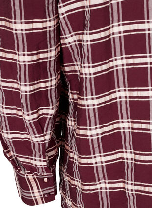 Ternet skjorte med  pufærmer, Port Royal Check, Packshot image number 3