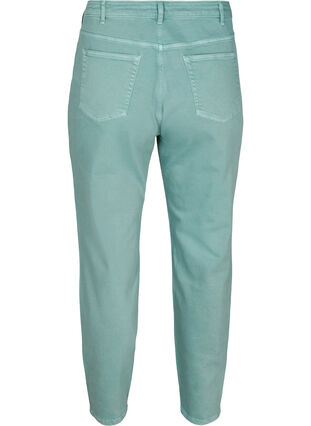 Mom fit Mille jeans i bomuld, Chinois Green, Packshot image number 1