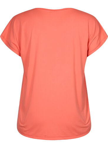 Kortærmet trænings t-shirt, Living Coral, Packshot image number 1