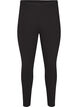 Leggings i bomuld med foer, Sort, Packshot image number 0