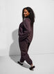 Sweatpants med h&oslash;j talje og bindeb&aring;nd, Brun, Model image number 2