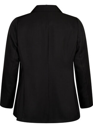 FLASH - Enkel blazer med knap, Black, Packshot image number 1