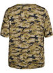 T-shirt med TENCEL&trade; Lyocell og armyprint, Gr&oslash;n, Packshot image number 1