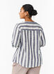 Skjortebluse i bomuld med V-udsk&aelig;ring, Bl&aring;, Model image number 2