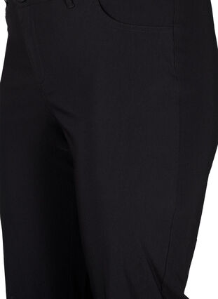 Klassiske bukser i viskosemix, Black, Packshot image number 2