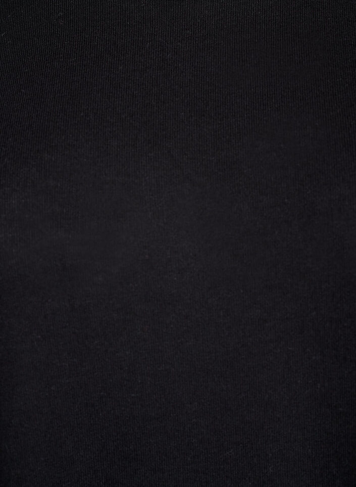 FLASH - Jerseybluse med 3/4 &aelig;rmer, Sort, Packshot image number 2