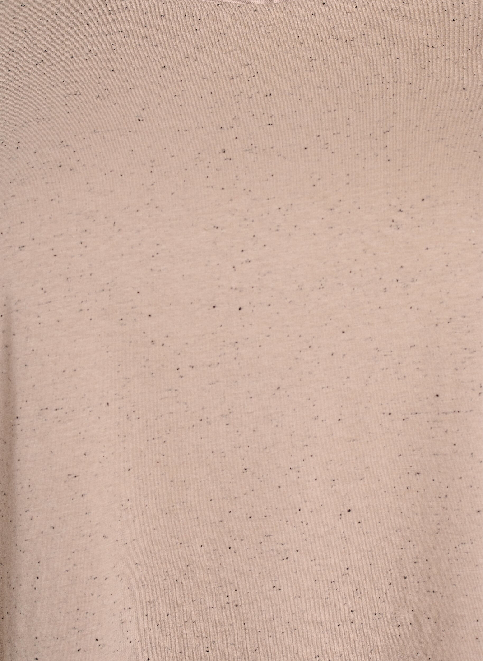 Zizzi Bomulds t-shirt med rund hals, Beige, Packshot image number 2