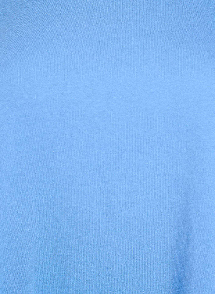 Kort&aelig;rmet t-shirt i bomuldsblanding, Bl&aring;, Packshot image number 2