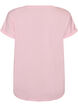 Kort&aelig;rmet T-shirt i bomuldsblanding, Lyser&oslash;d, Packshot image number 1