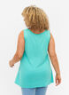 Top med a-shape og rund hals, Turquoise, Model image number 1