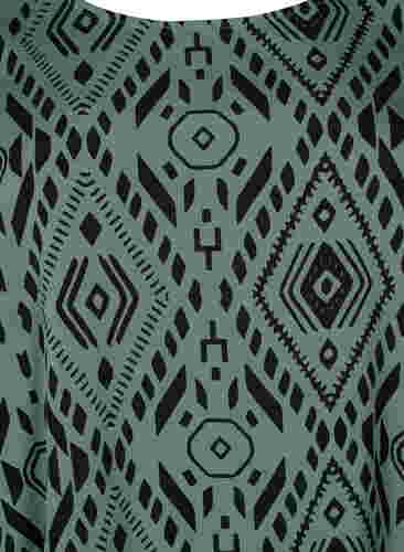 FLASH - Bluse med korte ærmer og print, Balsam Graphic, Packshot image number 2