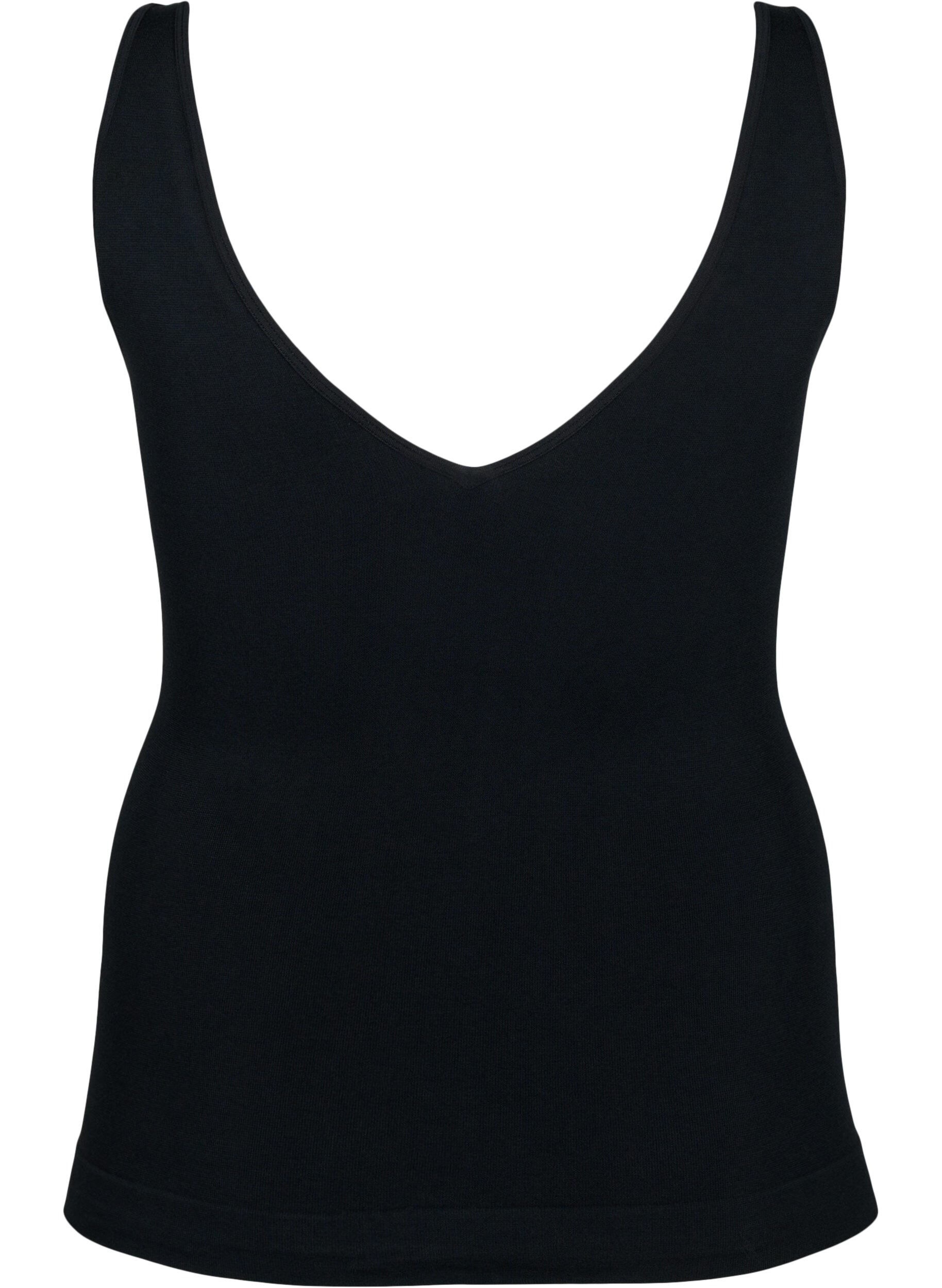 Zizzi Seamless top i modal, Black, Packshot image number 1