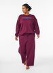 Sweatshirt med tekstmotiv, M&oslash;rk Bordeaux, Model image number 1