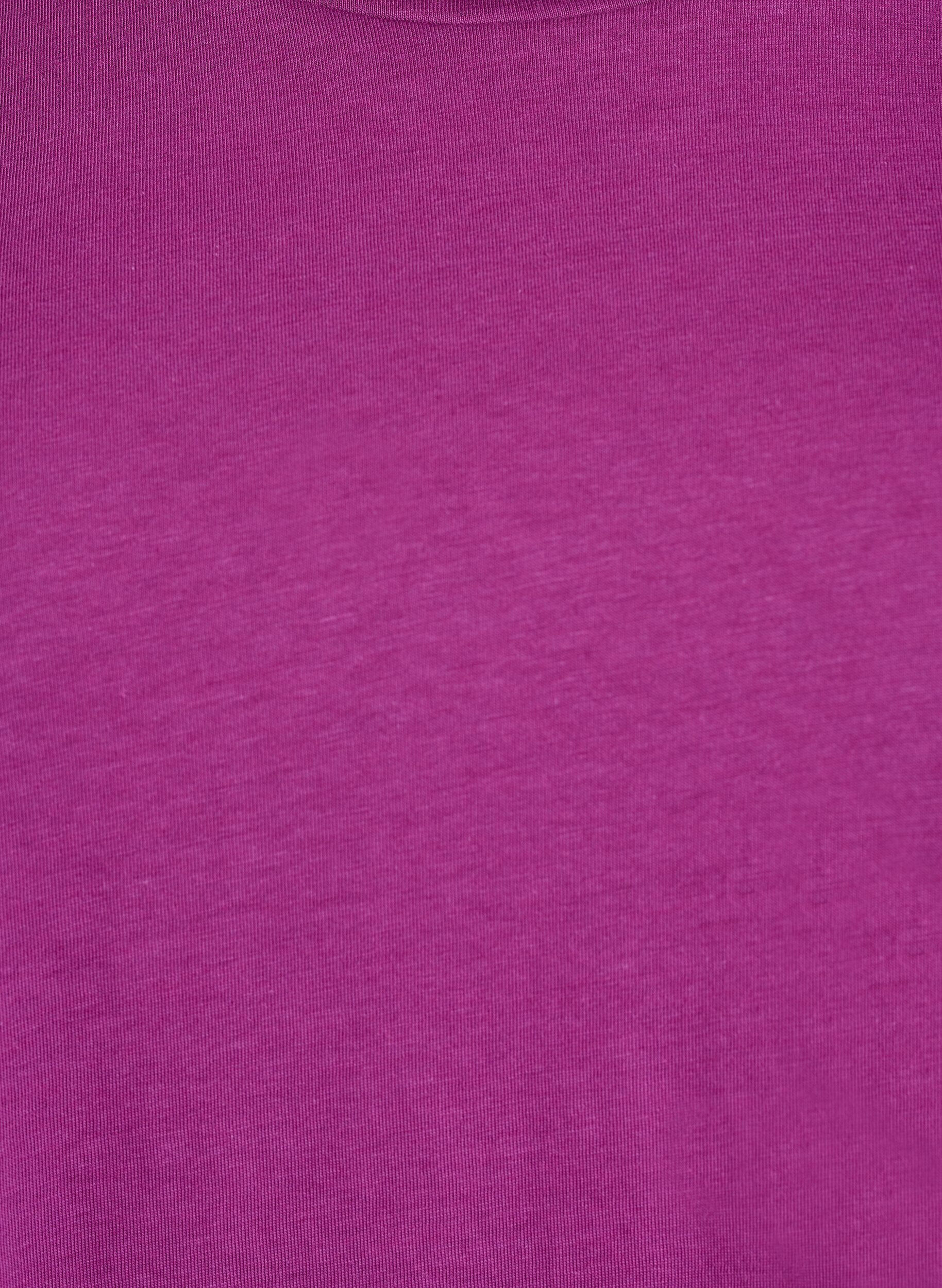 ZizziKort&aelig;rmet t-shirt i bomuldsblanding	, Lilla, Packshot image number 2