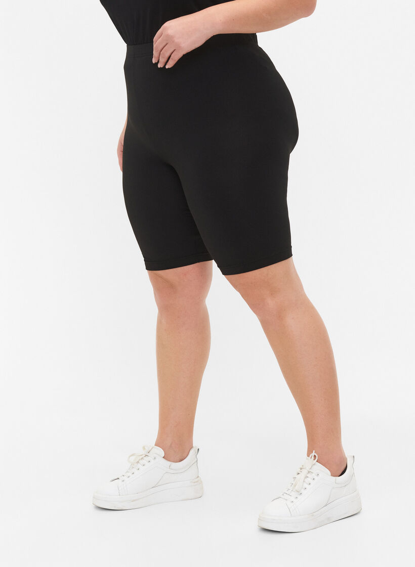2-pak cykelshorts, Sort, Model image number 3