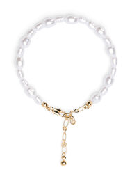 Perle armbånd, Gold w. Pearls