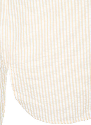 Stribet skjorte med brystlommer, Natrual/S. Stripe, Packshot image number 3