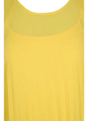 Kjole med 2/4 ærmer og a-shape, Primrose Yellow, Packshot image number 2