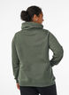 Sweatshirt med h&oslash;j krave og lommer, Gr&oslash;n, Model image number 2