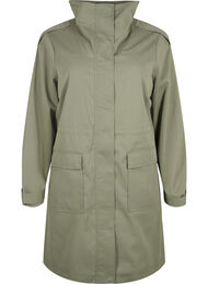 Vandafvisende parka jakke, Grøn