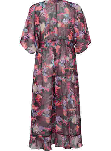 Strand kimono med print, Leaf AOP, Packshot image number 1