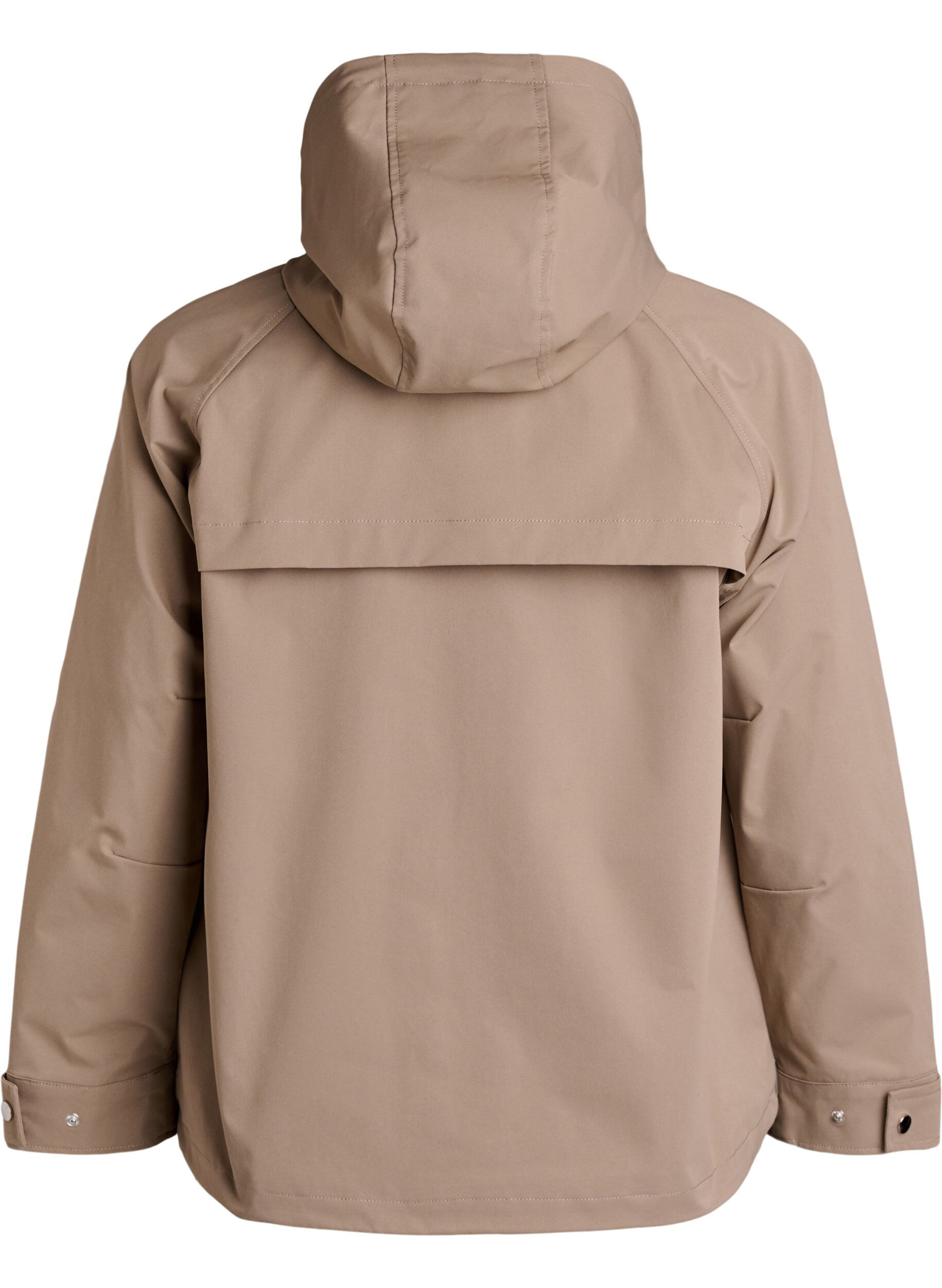 ZizziKort for&aring;rsjakke med aftagelig h&aelig;tte, Beige, Packshot image number 1