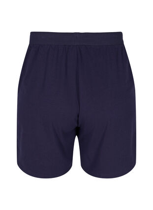 Bomulds shorts med lommer, Night Sky Solid, Packshot image number 1