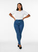 Amy jeans med h&oslash;j talje og super slim fit, Bl&aring;, Model image number 0