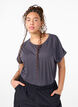 Kort&aelig;rmet t-shirt i bomuldsblanding, Gr&aring;, Model image number 0