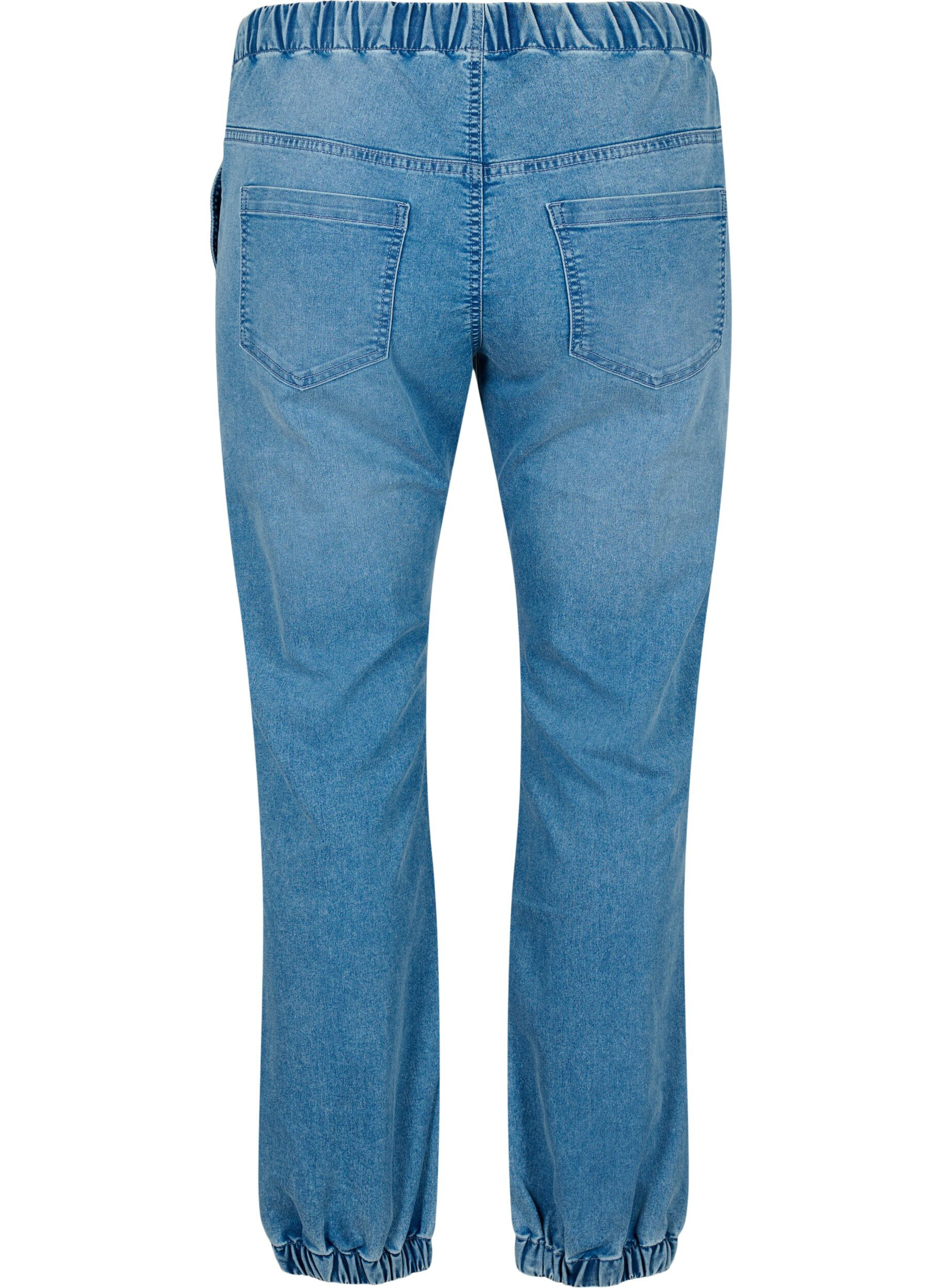 ZizziDenimjoggers med lommer, Bl&aring;, Packshot image number 1