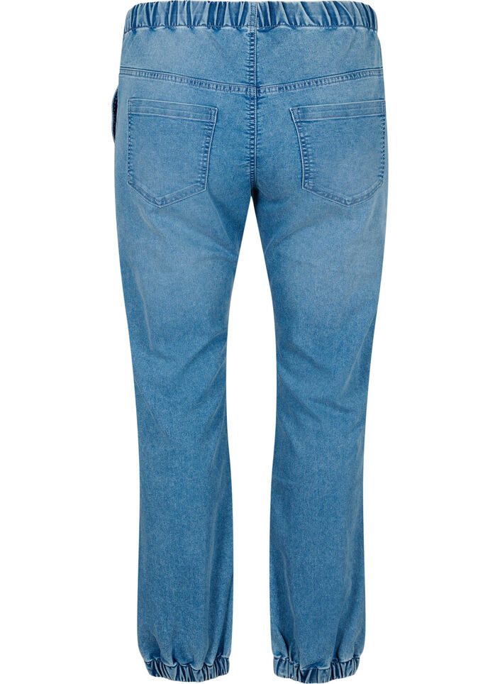 Denimjoggers med lommer, Bl&aring;, Packshot image number 1