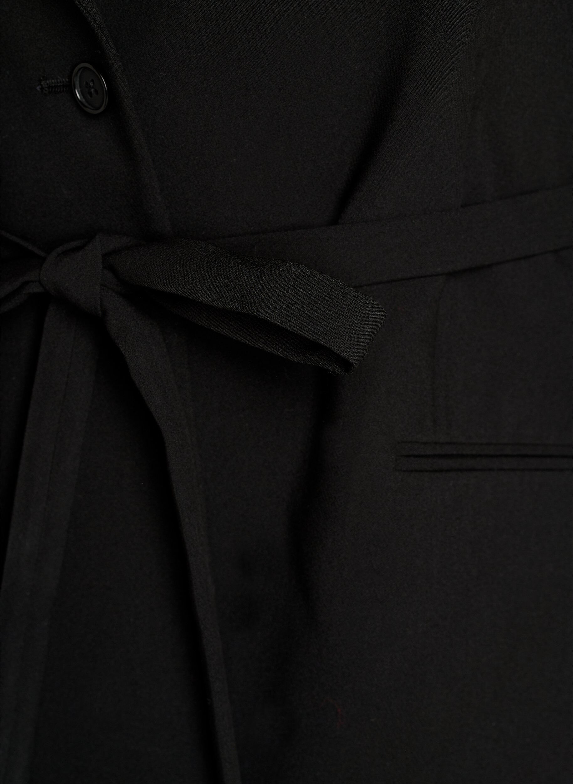 ZizziBlazer med aftageligt bindeb&aelig;lte, Sort, Packshot image number 2