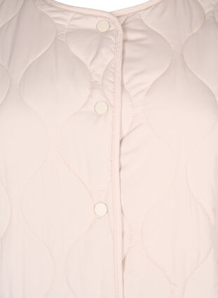 Quiltet jakke med knapper, Pumice Stone, Packshot image number 2