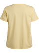 Basis t-shirt i bomuld med rund hals , Gul, Packshot image number 1