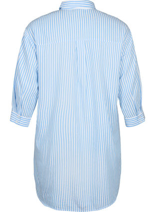 Lang stribet skjorte med 3/4 ærmer, Marina W. Stripe, Packshot image number 1