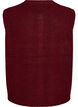 Strikket vest med dekorative knapper, M&oslash;rk Bordeaux, Packshot image number 1