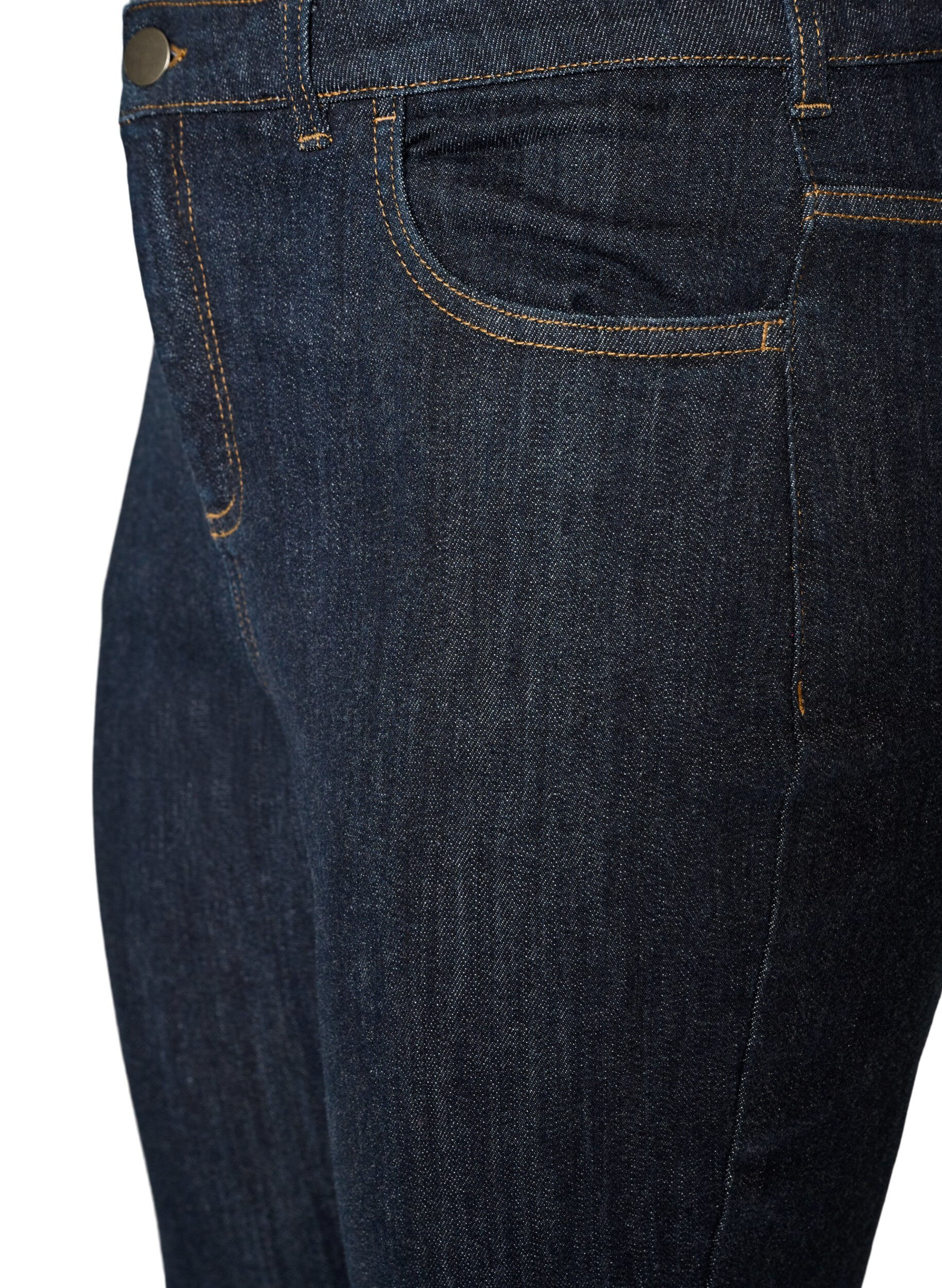 ZizziEllen jeans med h&oslash;j talje og bootcut, Bl&aring;, Packshot image number 2