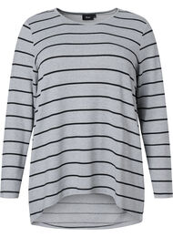 Mønstret bluse med lange ærmer, LGM Stripe, Packshot
