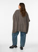 Cardigan med &aring;ben front og vide &aelig;rmer, Brun, Model image number 2