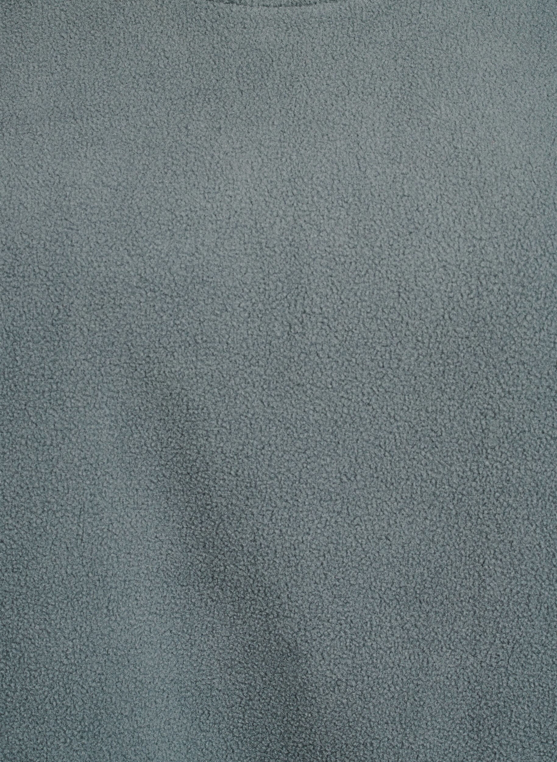 Zizzi L&oslash;s fleecebluse med lommer, Gr&oslash;n, Packshot image number 2