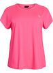 Ensfarvet tr&aelig;nings t-shirt, Lyser&oslash;d, Packshot image number 0